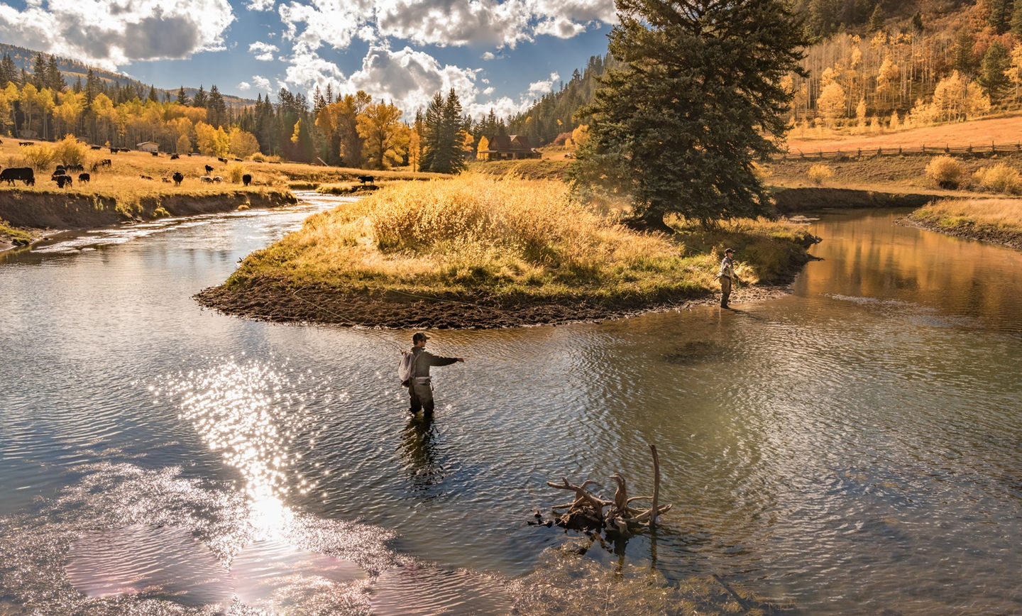 Fishing at River Camp