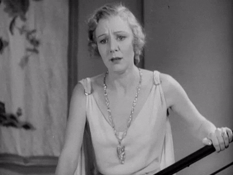 1920's woman being disappointed.