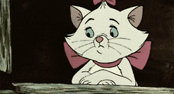 Marie from Disney's Aristacats sighing.