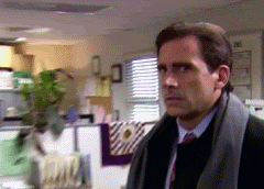 Confused The Office gif.