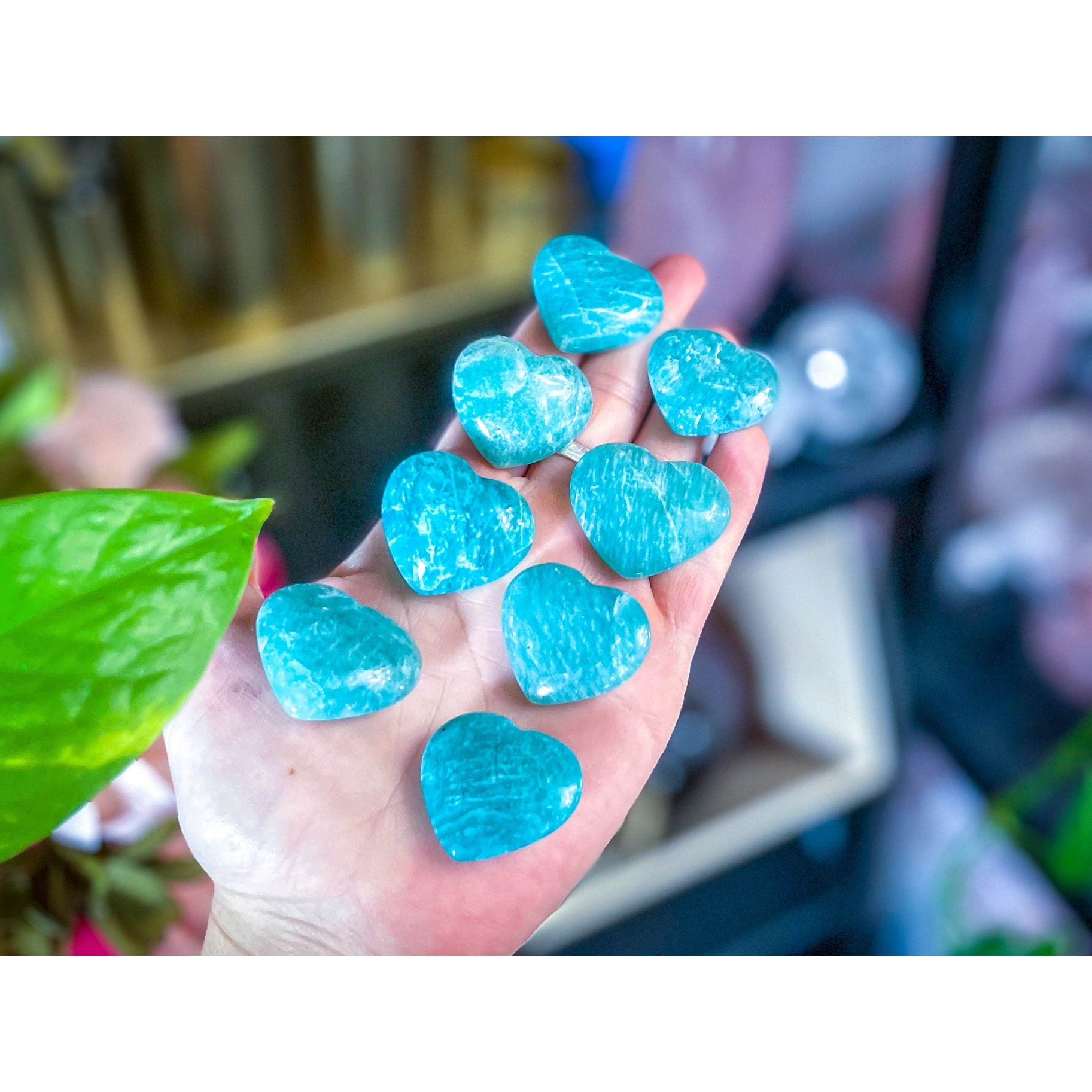 Amazonite Hearts