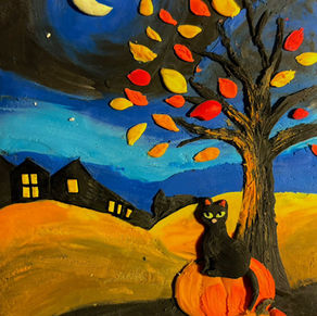 Рисуем и лепим накануне Хэллоуина