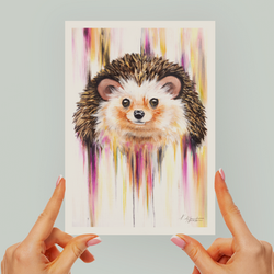 Hedgehog. Hedgehog Fine Art Print. Hedgehog Art. Hedgehog Artwork. Hedgehog Painting. Hedgehog Print