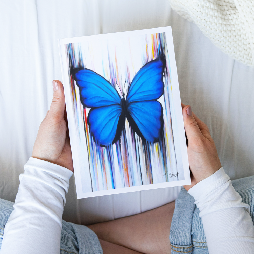 Blue Morpho Butterfly. Blue Butterfly. Blue Butterfly Art. Morpho Butterfly Artwork. Morpho Butterfly Painting. Butterfly Art