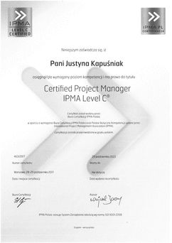 EMCC Certificate