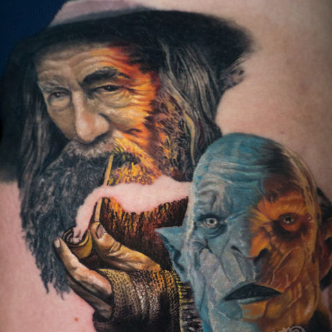 Gandalf and Azog