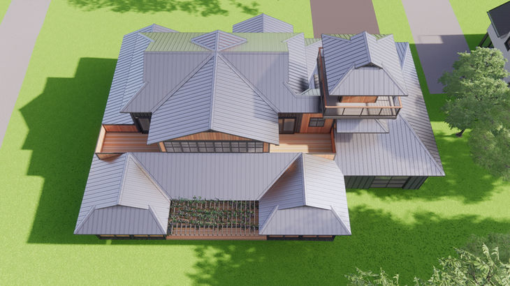 Multifamily Shipping Container Home with Watch Tower