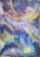 Purple abstract original  painting
