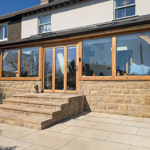 Northumberland amble alnmouth timber  wood extension residential architect rustic garden room  cabin warkworth hipsburn shilb