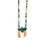 Miniature : Collier dans les tons verts marron et bleu inspiration Navajo Aigle en pierre d'Aventurine et rangs de Turquoise, bois ...