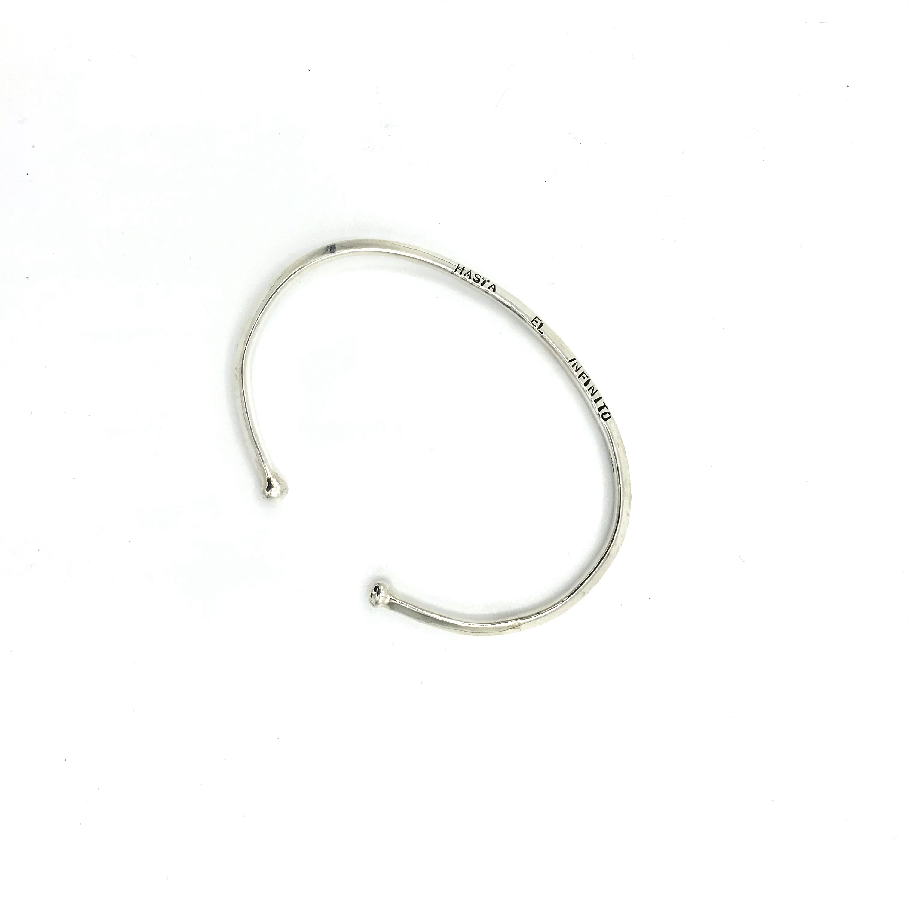 Bracelet jonc gravé TUSUY Homme Argent