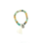 Bracelet M Palo santo, Chrysoprase et argent
