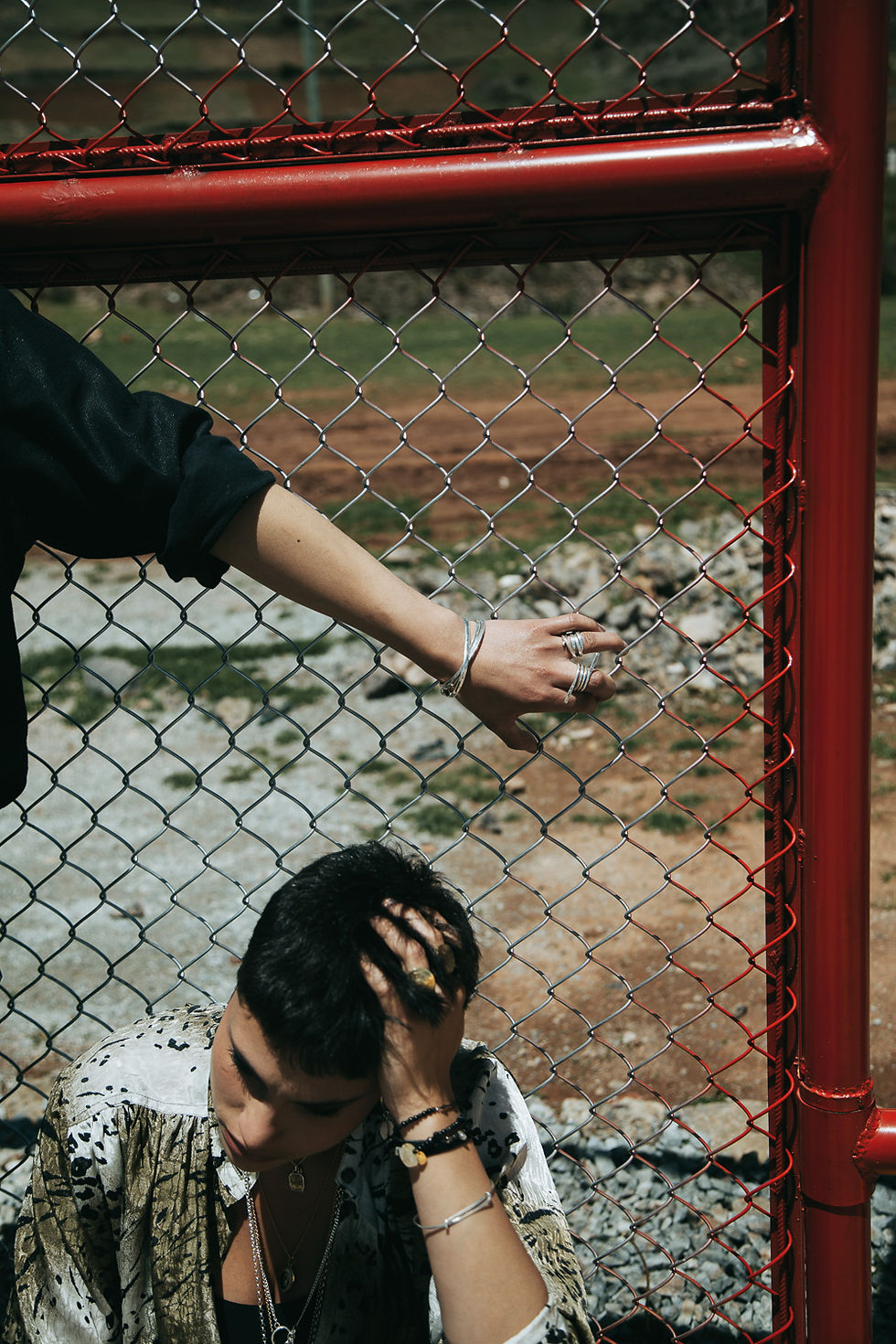 Miniature : Bague en argent massif symbolisant le lien