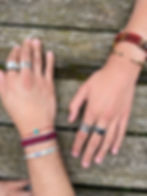 Bracelet MAGICO Homme Argent: jonc en Argent 925 rigide, gravé de différents messages sur l'extérieur