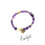 Miniature : Bracelet améthystes et bronze taille S brillant et très captivant d'un violet étincelant