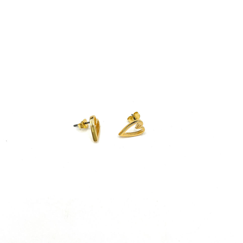 Miniature : Boucles d'oreille Coeur plaquée or