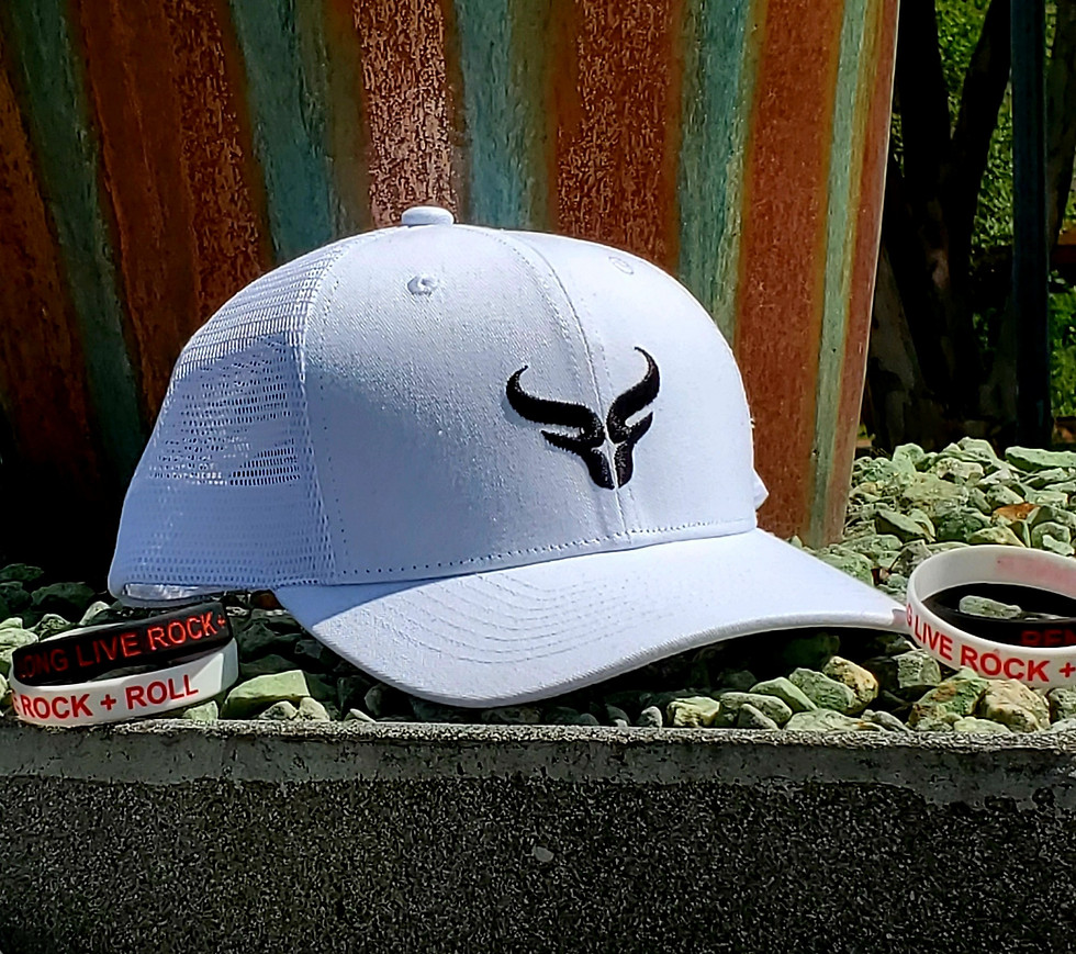 Thumbnail: White Snapback - Bison Logo Hat