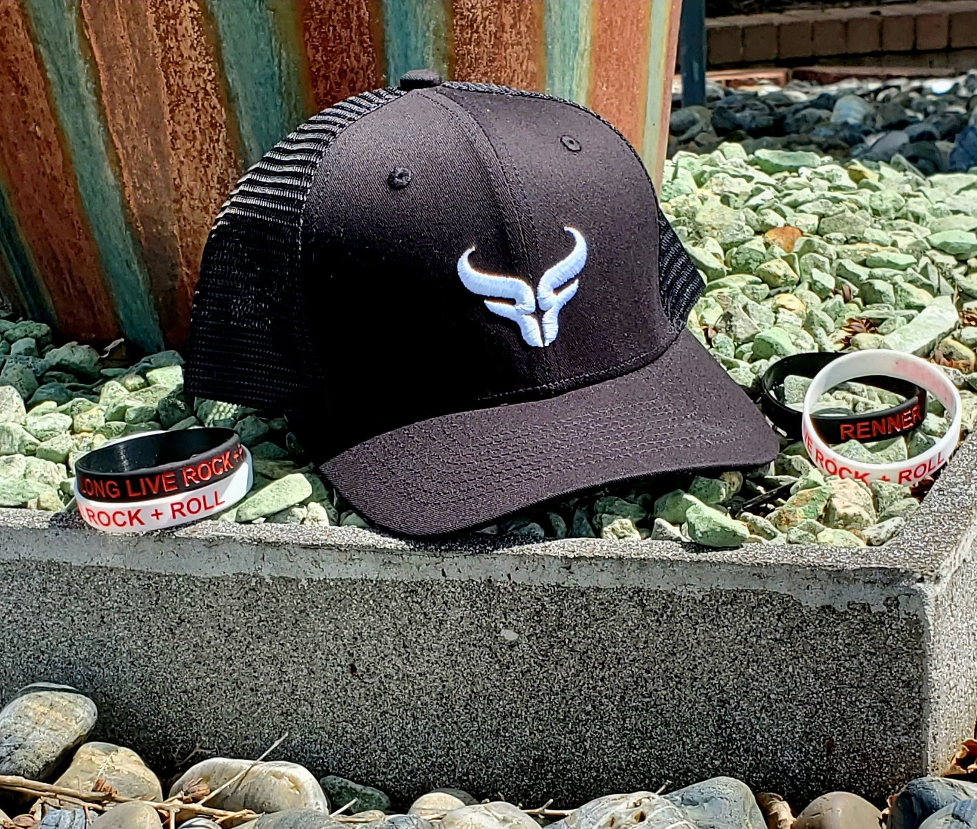Black Snapback - Bison Logo Hat