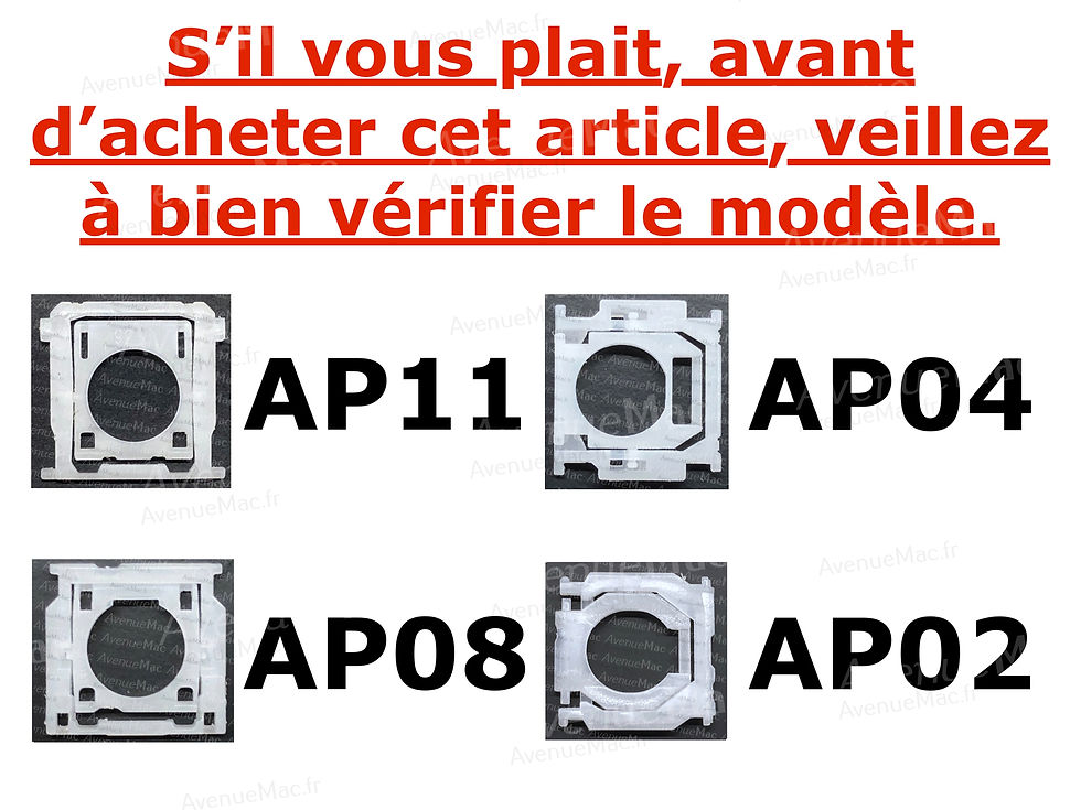 Miniature : KIT DE TOUCHES CLAVIER COMPLET POUR MACBOOK PRO ET MACBOOK AIR AP08 / AP11