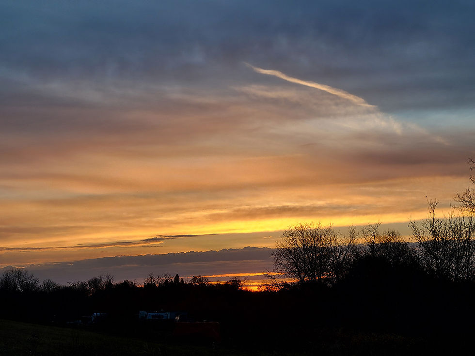 A golden sunset shined over Sarah Herrons home in Henning for a perfect photo opportunity.