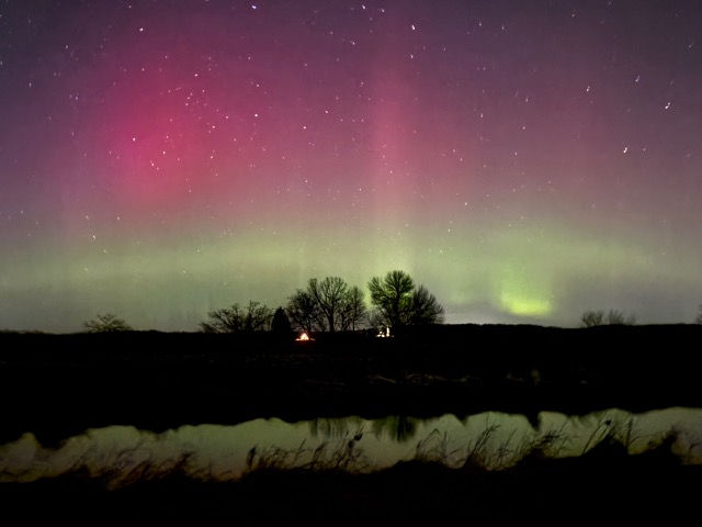 The sky lit up with color in Cold Spring, and Malissa Mauricio had her camera ready. Her stunning photo of the northern lights captures the awe and wonder of this rare and magical night show.
