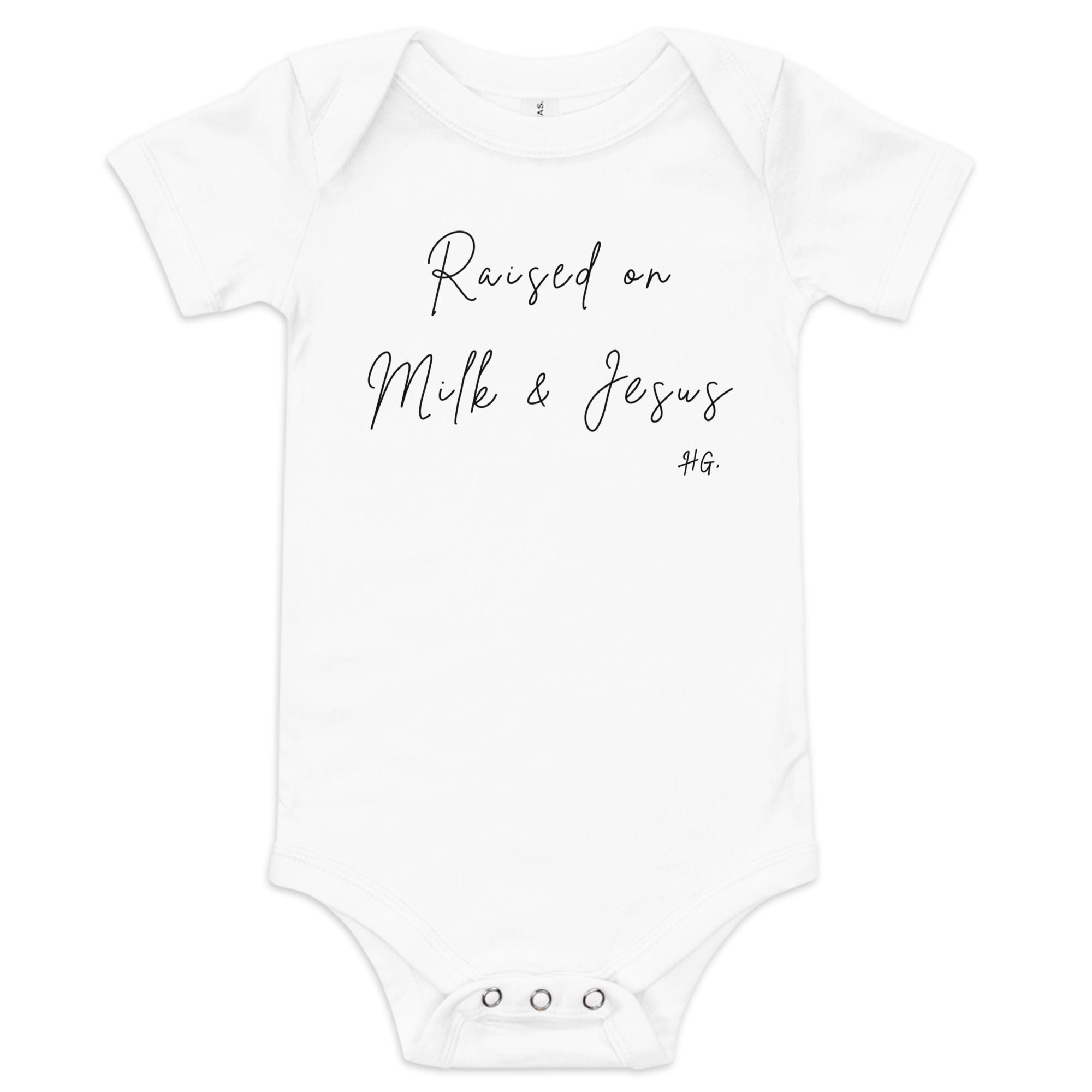 Baby Onesie (Milk & Jesus)