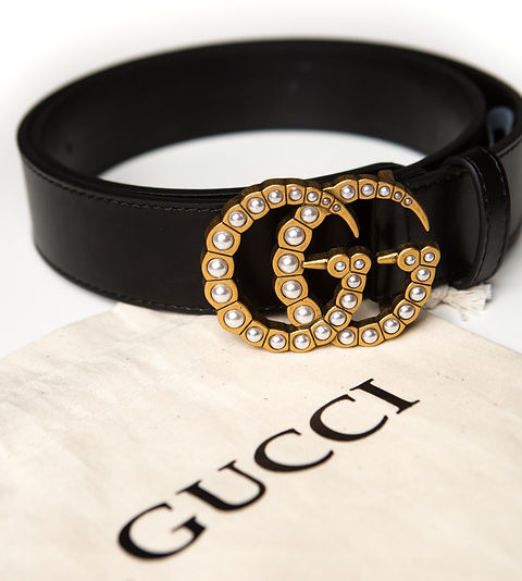 Pearl GG Belt - Gucci Belts | California Boutique display picture 3
