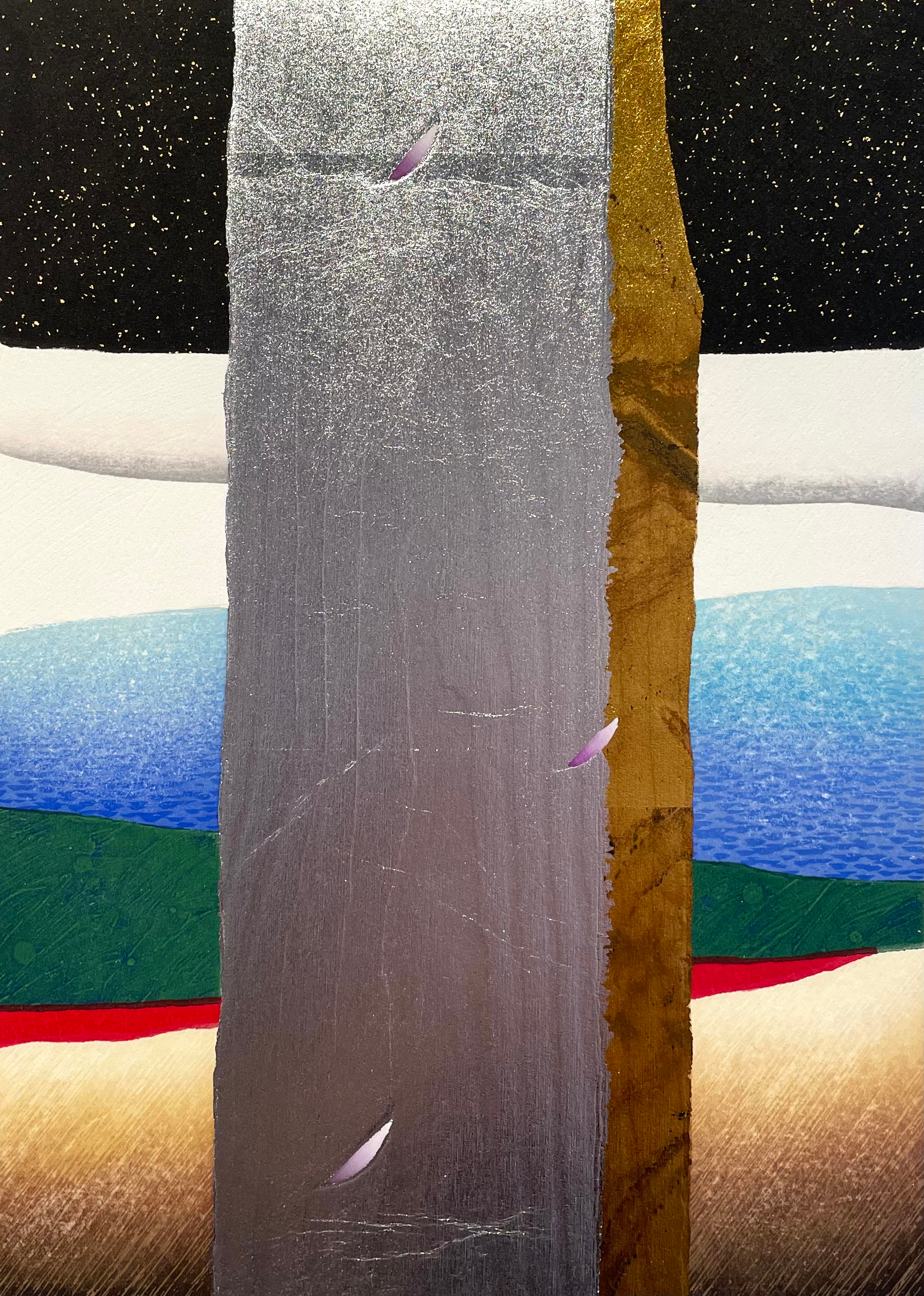 TAMEKANE,Yoshikatsu [Guide post] woodblock