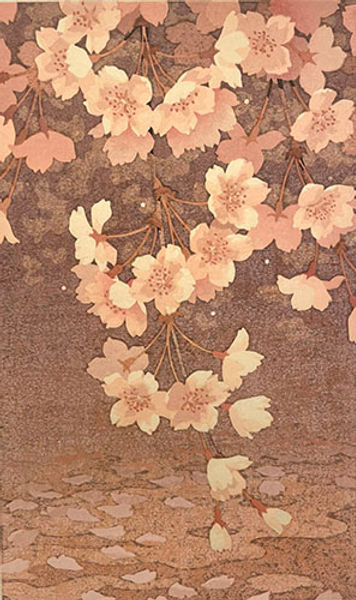 ★ 本荘正彦 ほんじょう まさひこ 春の道 24/200 木版画 HONJO,Masahiko | Yoseido Gallery