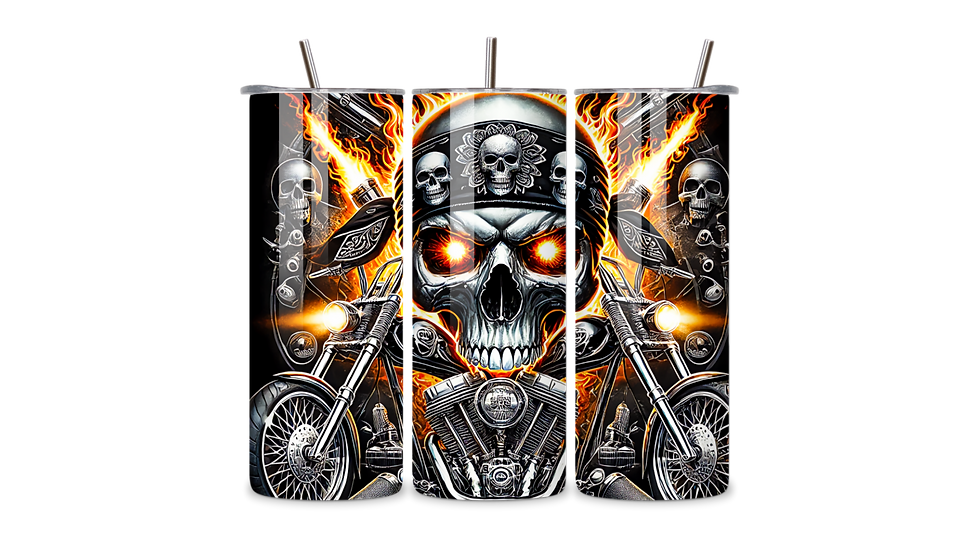 Motorcycle Metal Tumbler