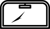 vector of windshield with crack damage