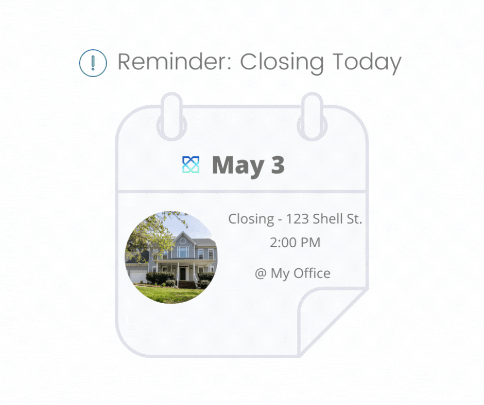 Reminder closed title