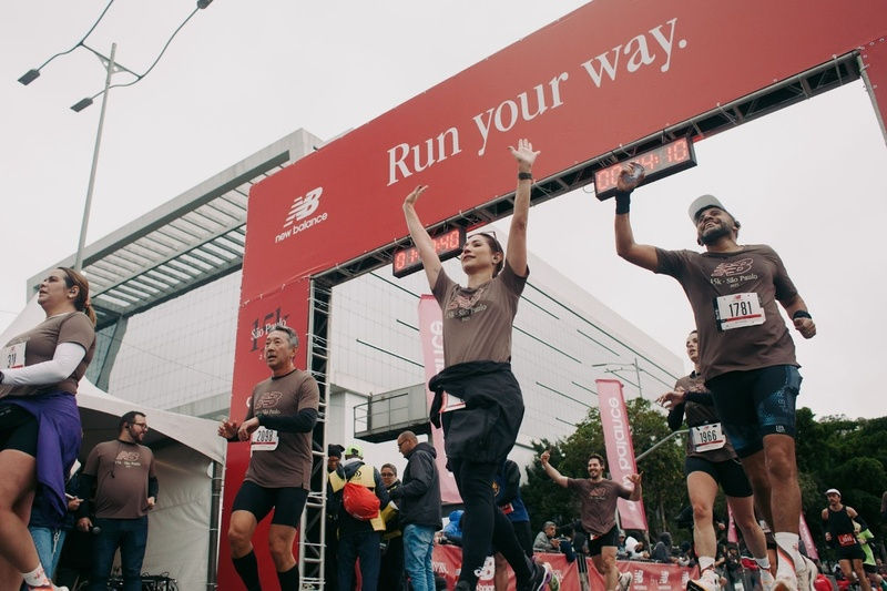 Linha de chegada da New Balance 15K São Paulo em 2025 / Crédito: Divulgação