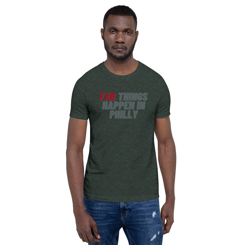 Thumbnail: Red Fab Things Happen in Philly Short-Sleeve Men's T-Shirt