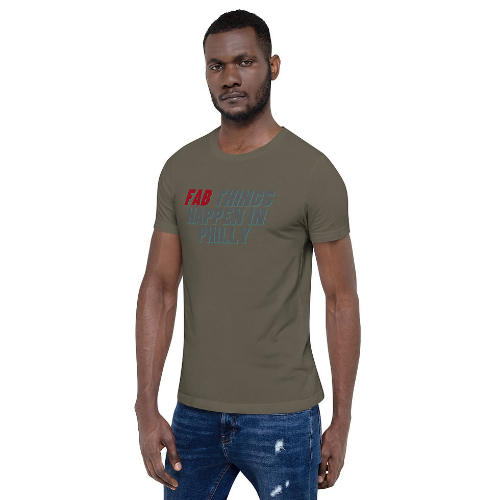 Thumbnail: Red Fab Things Happen in Philly Short-Sleeve Men's T-Shirt