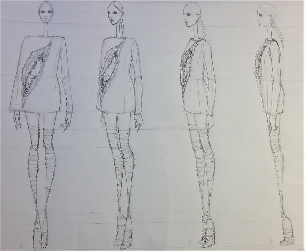 fashion sketches Elisa Gibaldi 1
