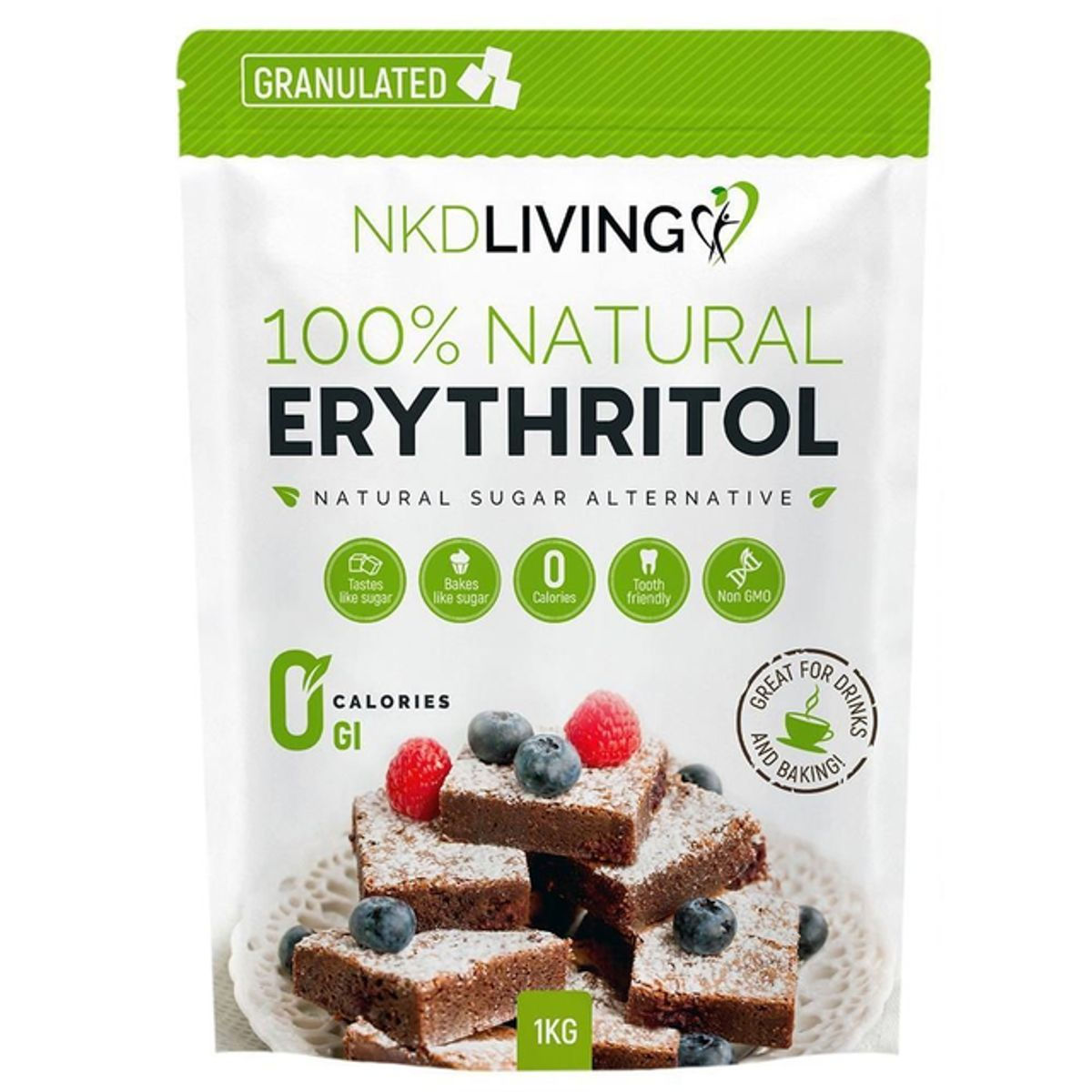 NKD Living Natural Granulated Erythritol 35.2oz