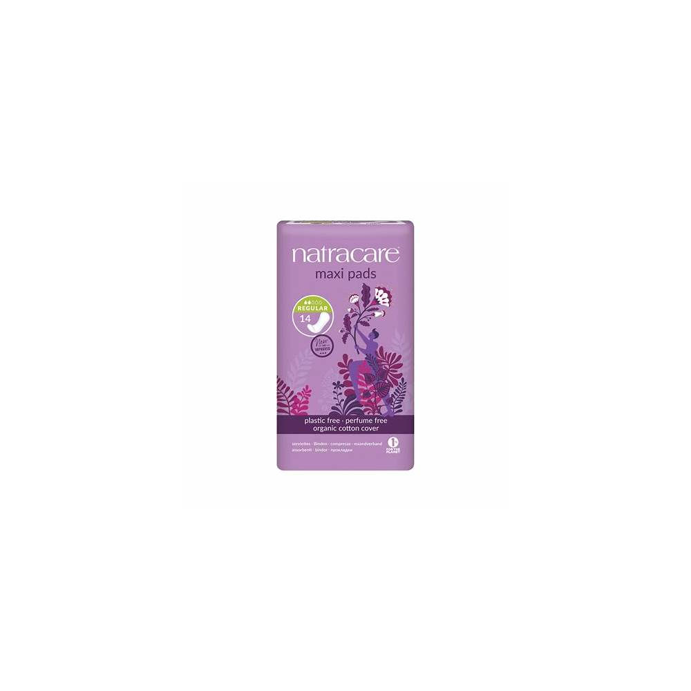 Natracare Natural Maxi Pads Regular Organic Cotton