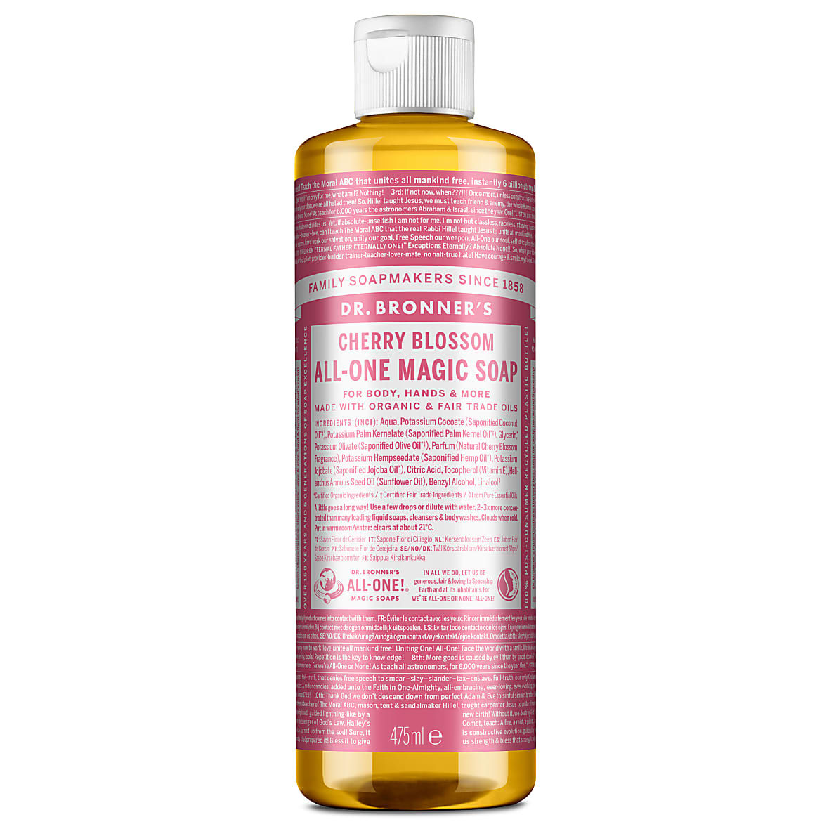 Dr. Bronner's Pure Castile Liquid Soap Cherry Blossom 475 Ml