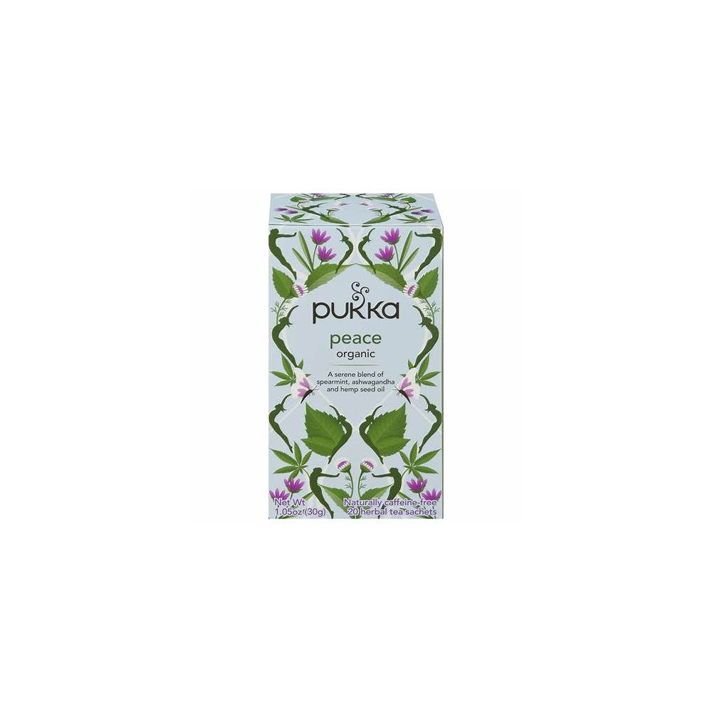 Pukka Peace Organic 20 Herbal Tea Sachets 30g
