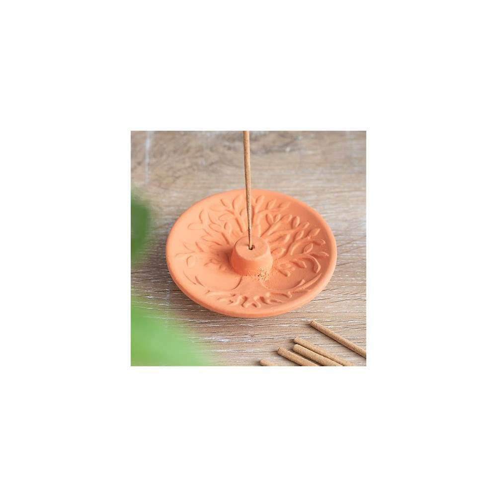 Spirit of Equinox Tree Life Terracotta Incense Plate