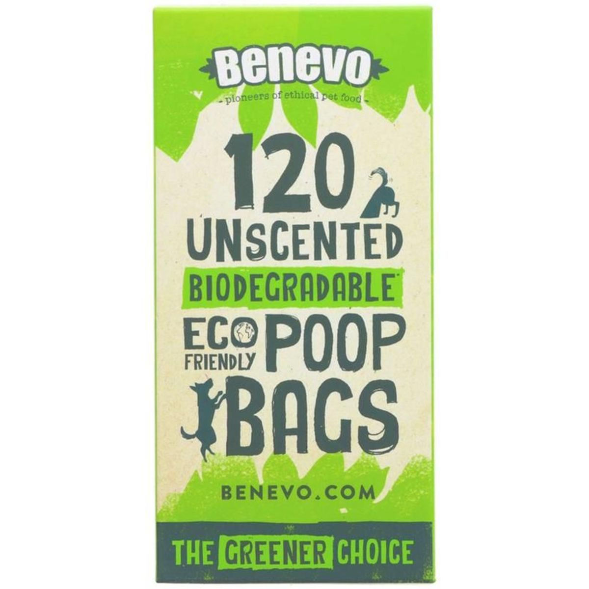 Benevo 120 Unscented Biodegradable Poop Bags