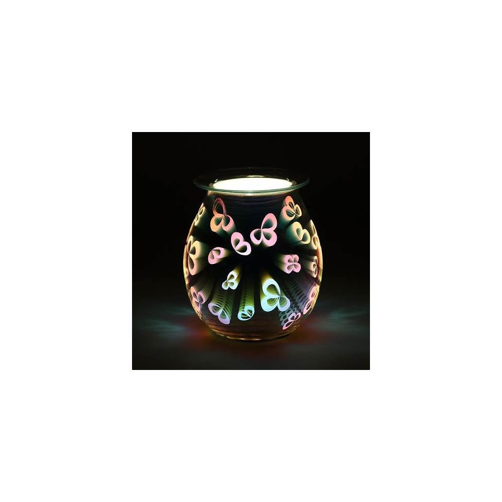 Jones Home & Gift Flower Petal Light Up Electric Oil Wax Melts Burner 41038