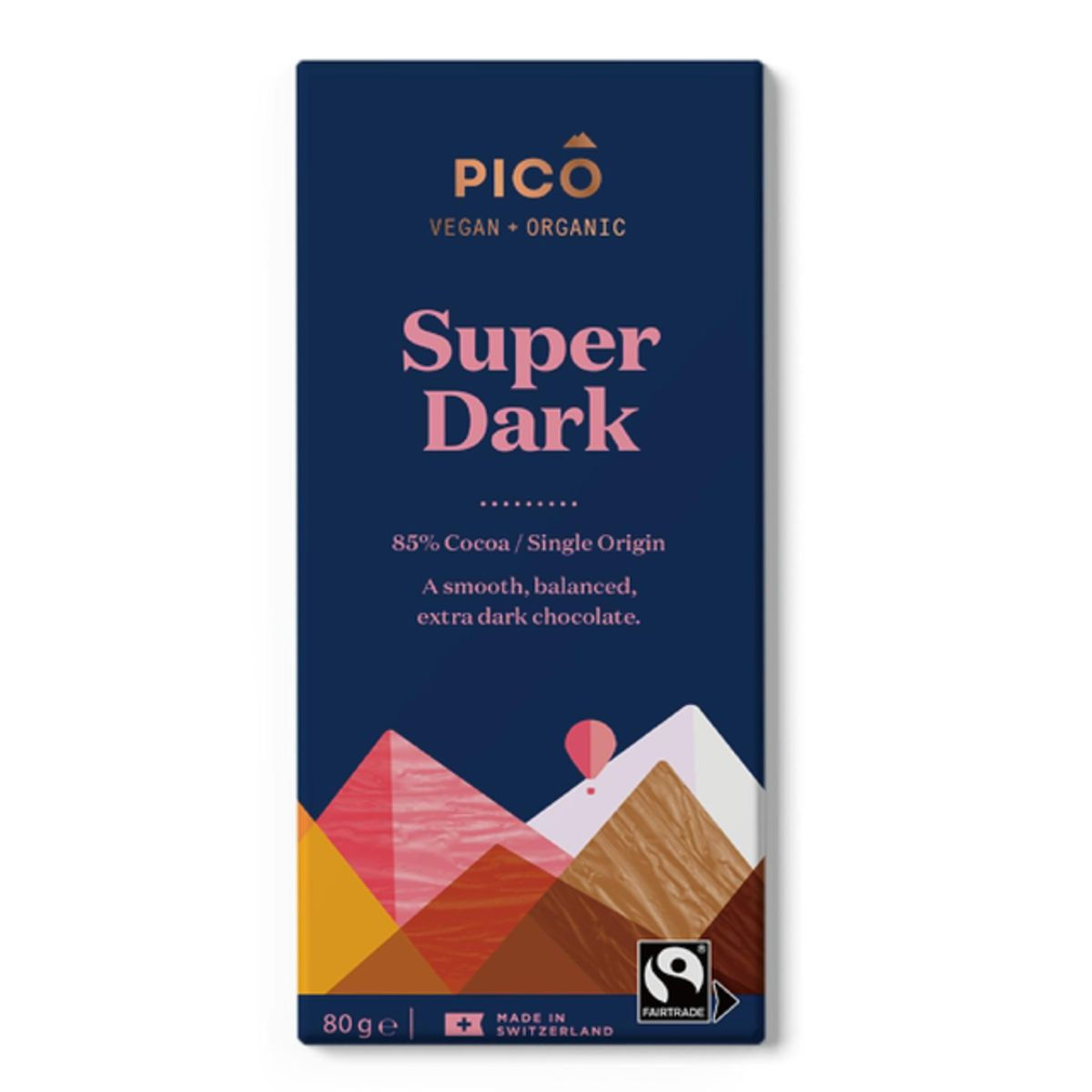 Pico Organic Vegan Chocolate Super Dark 80g