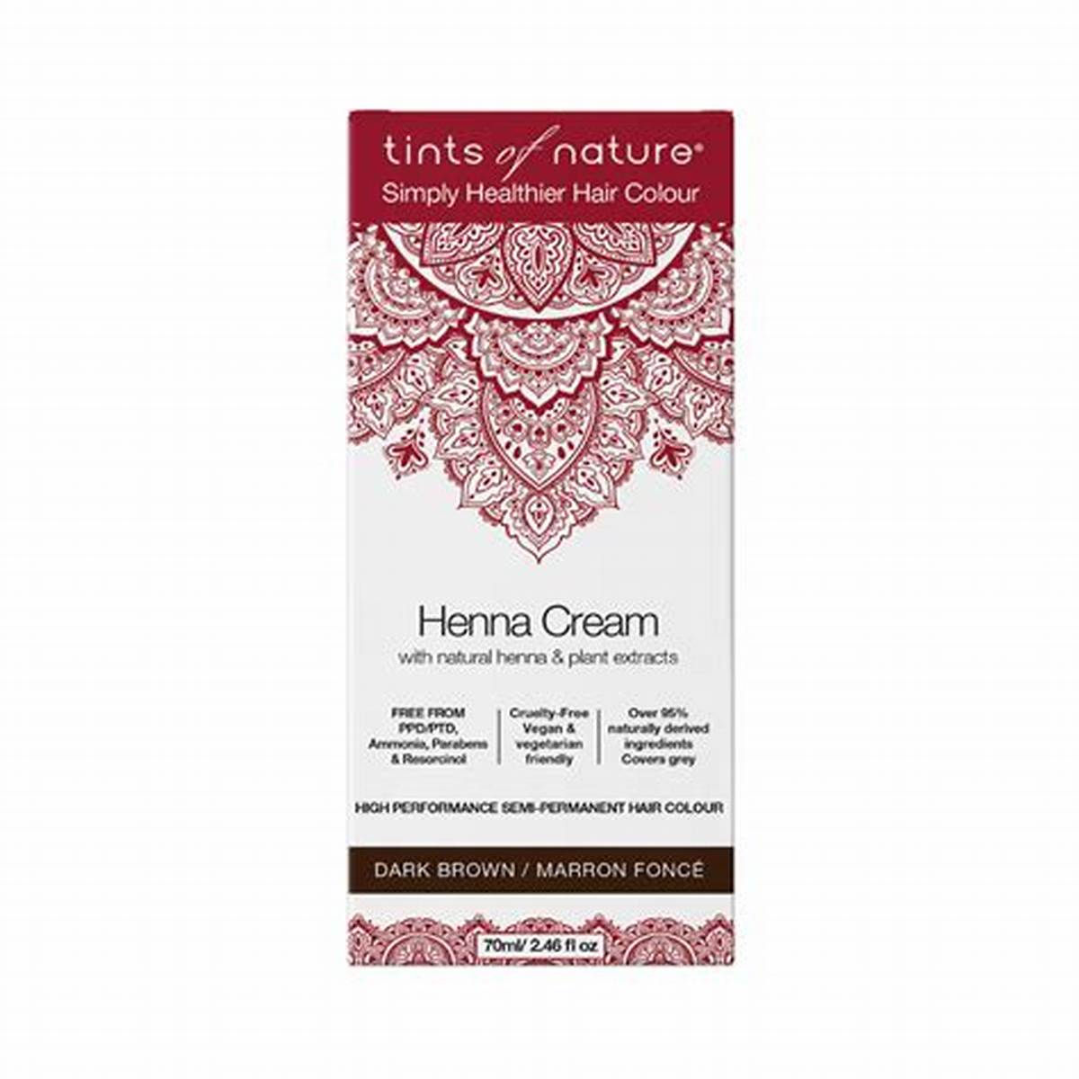 Tints of Nature Colour Hair Henna Cream Dark Brown