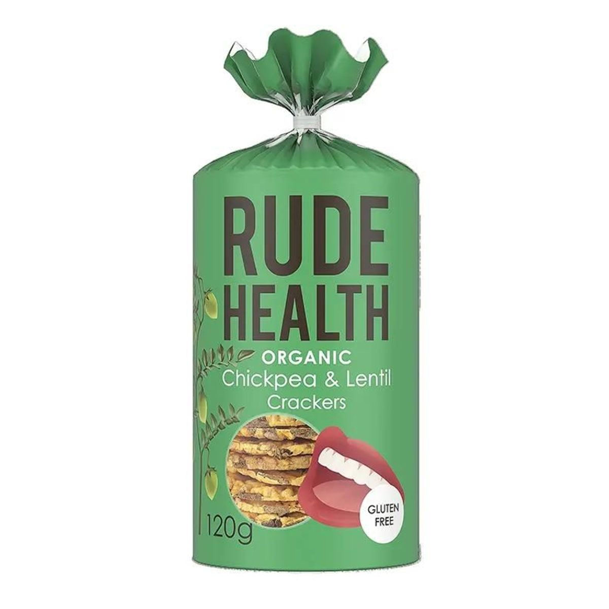 Rude Health Chickpea & Lentil Crackers Organic 120g