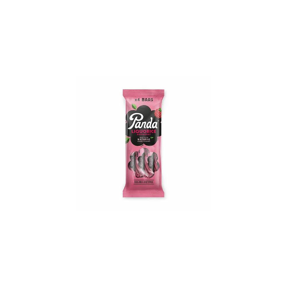 Panda Natural Raspberry Liquorice Bar 4pk