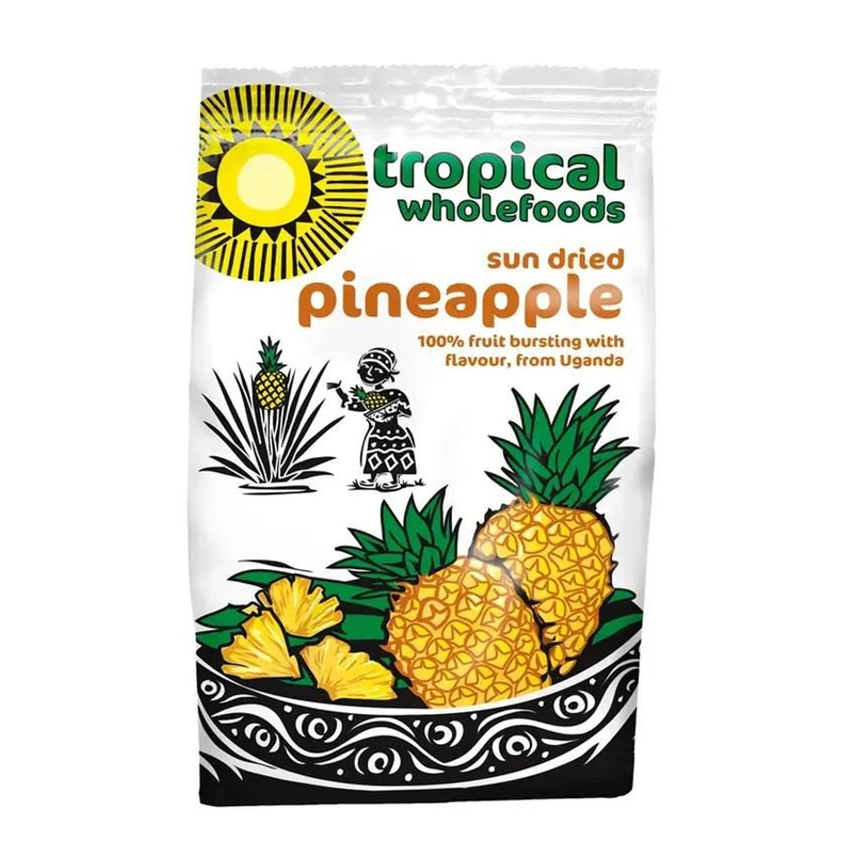 Tropical Wholefoods Organic Sun Dried Pineapple 100g