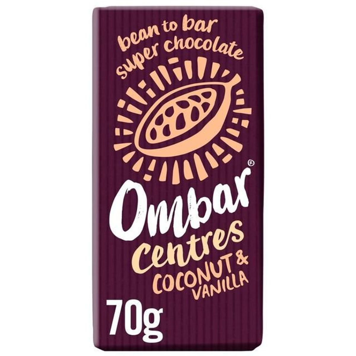 Ombar Centres Coconut & Vanilla Organic 70g