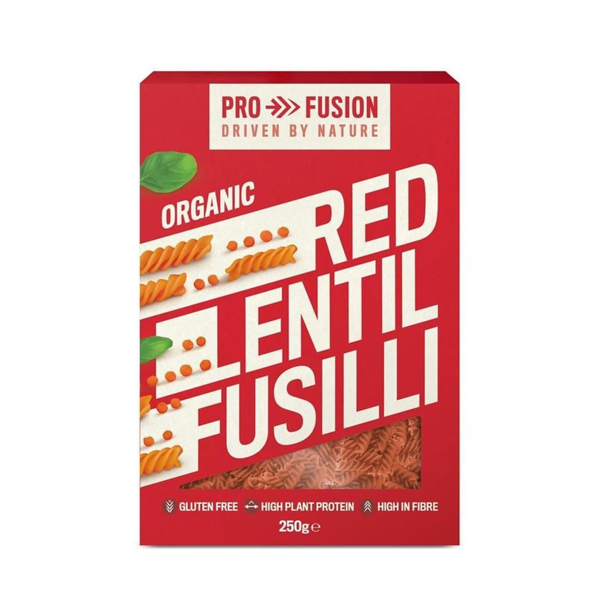 Profusion Organic Red Lentil Fusilli - Gluten & Grain Free - 250g